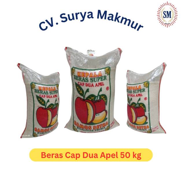 Beras Cap Dua Apel 20Kg / 50Kg